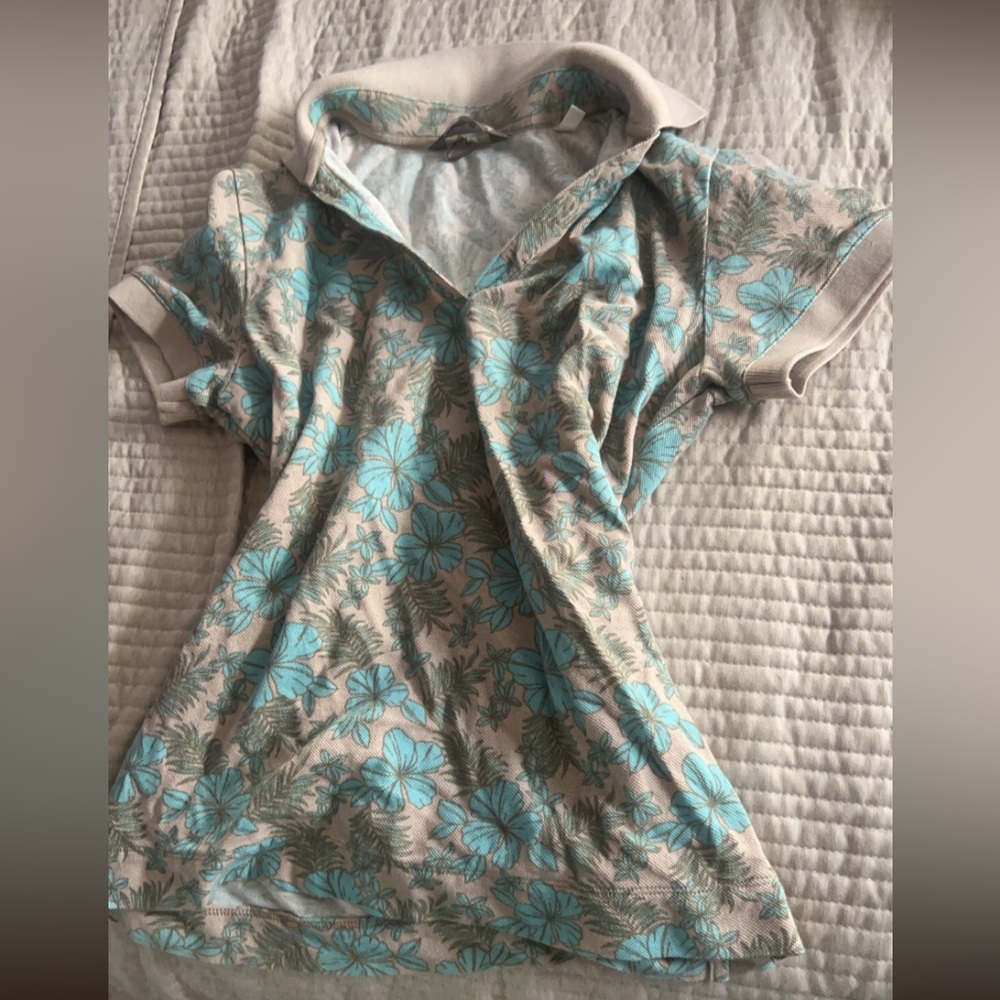 Vintage Tommy Bahama flower collared shirt